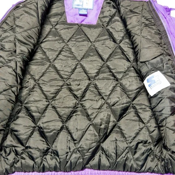 Vtg Starter Utah Jazz Puffer Jacket Mens Medium‎ NBA Basketball 90's